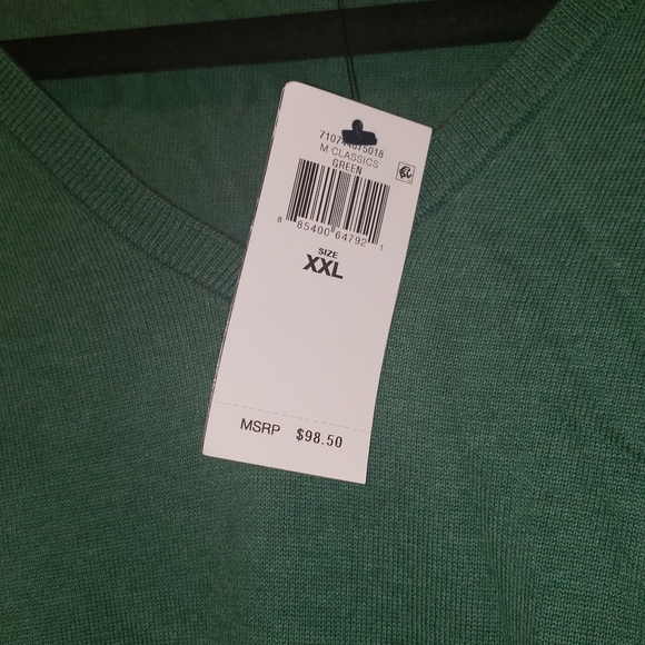NWT men's polo sweater green - Picture 2 of 3